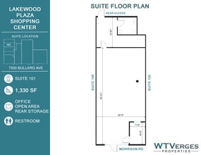 7500 Bullard Ave, New Orleans, LA à louer Plan d’étage– Image 1 sur 8