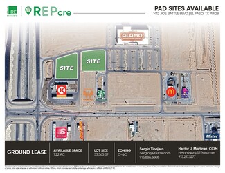 Plus de détails pour 1412 Joe Battle blvd, El Paso, TX - Terrain à louer