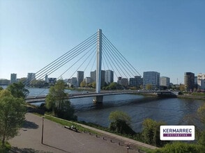 Nantes - Vue aérienne  vue de carte