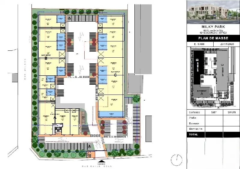 Bureau dans Décines-Charpieu à louer - Plan de site – Image 3 sur 3