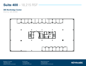 375 Northridge Rd, Atlanta, GA à louer Plan d’étage– Image 1 sur 2