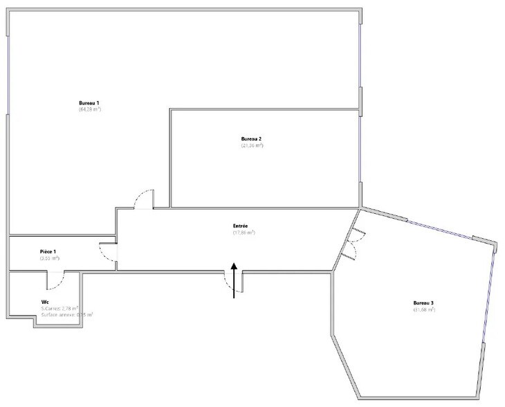 Bureau dans Aubagne à louer - Plan d’étage – Image 2 sur 2
