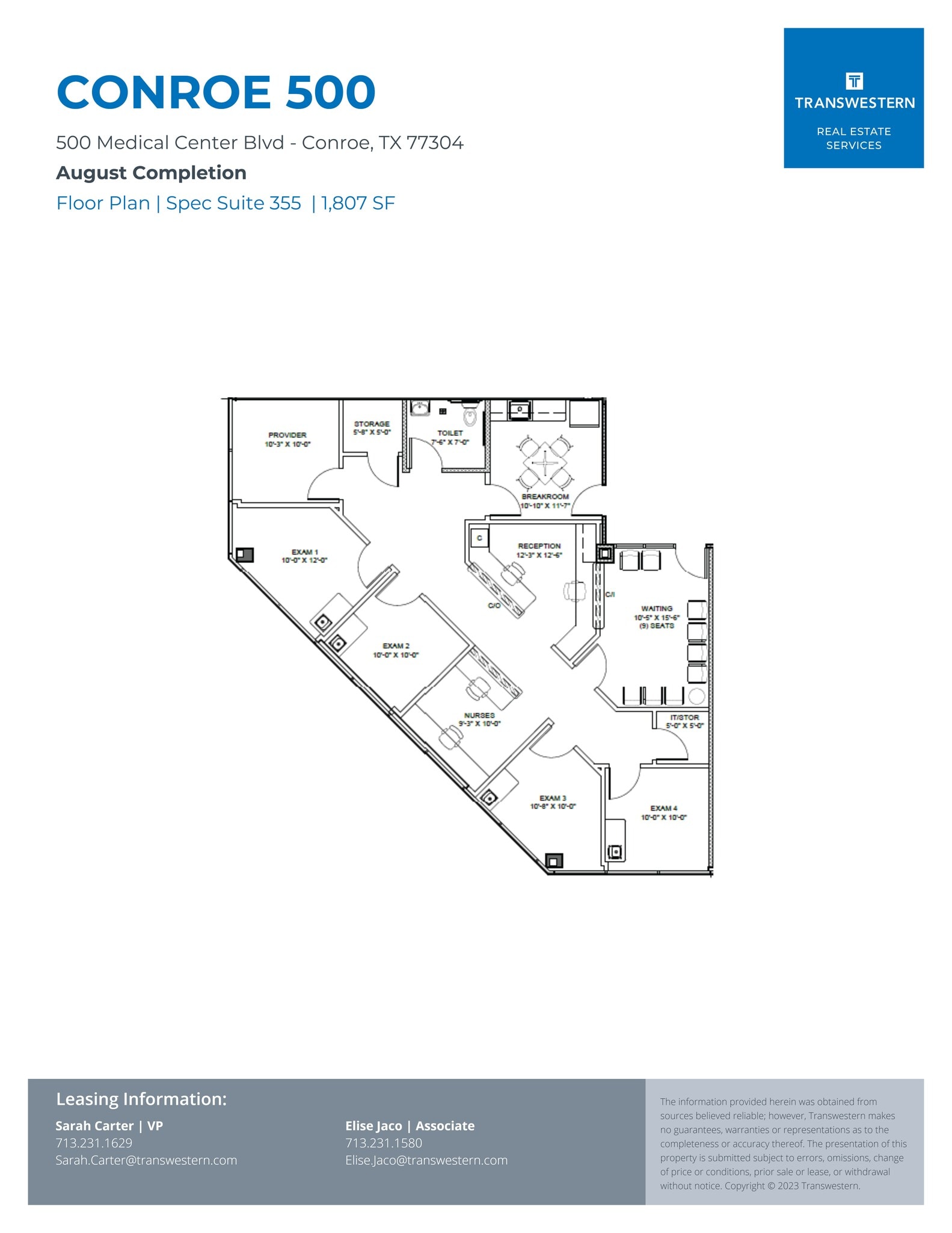 500 Medical Center Blvd, Conroe, TX à louer Plan de site– Image 1 sur 2