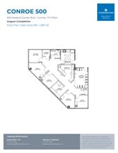 500 Medical Center Blvd, Conroe, TX à louer Plan de site– Image 1 sur 2