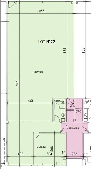 62 Rue Berthie Albrecht, Vitry-sur-Seine à louer - Plan d’étage – Image 2 sur 3