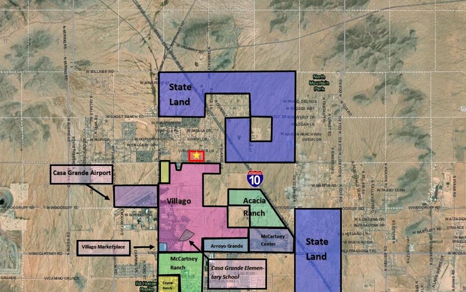 1101 Val Vista Boulevard, Casa Grande, AZ à vendre - Aérien – Image 3 sur 4