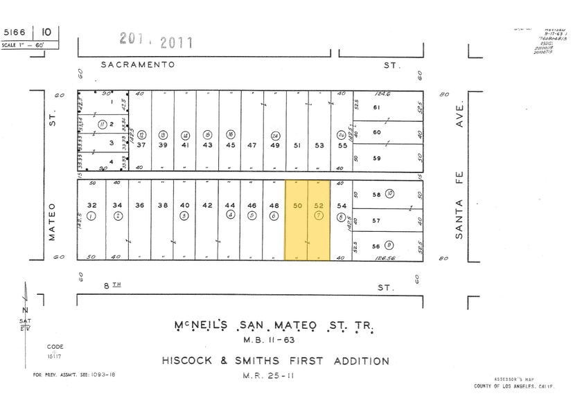 2341 E 8th St, Los Angeles, CA à vendre - Plan cadastral – Image 3 sur 3