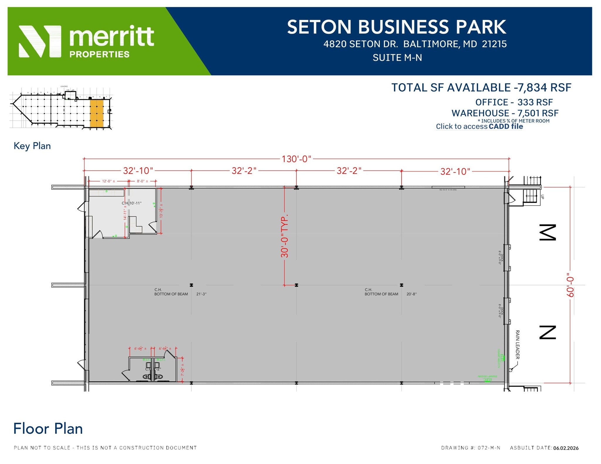 4820 Seton Dr, Baltimore, MD à louer Plan d’étage– Image 1 sur 2