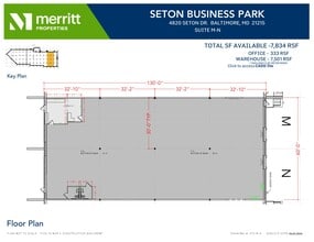 4820 Seton Dr, Baltimore, MD à louer Plan d’étage– Image 1 sur 2