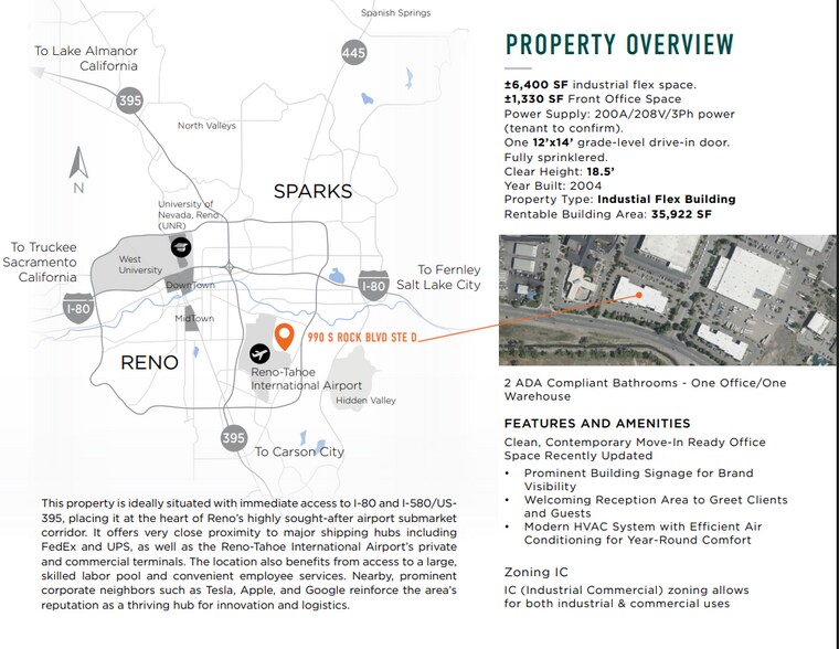 990 S Rock Blvd, Reno, NV à louer - Aérien – Image 3 sur 15
