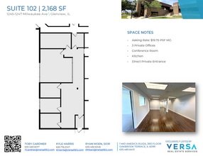 1245-1247 Milwaukee Ave, Glenview, IL à vendre Plan d’étage– Image 1 sur 2