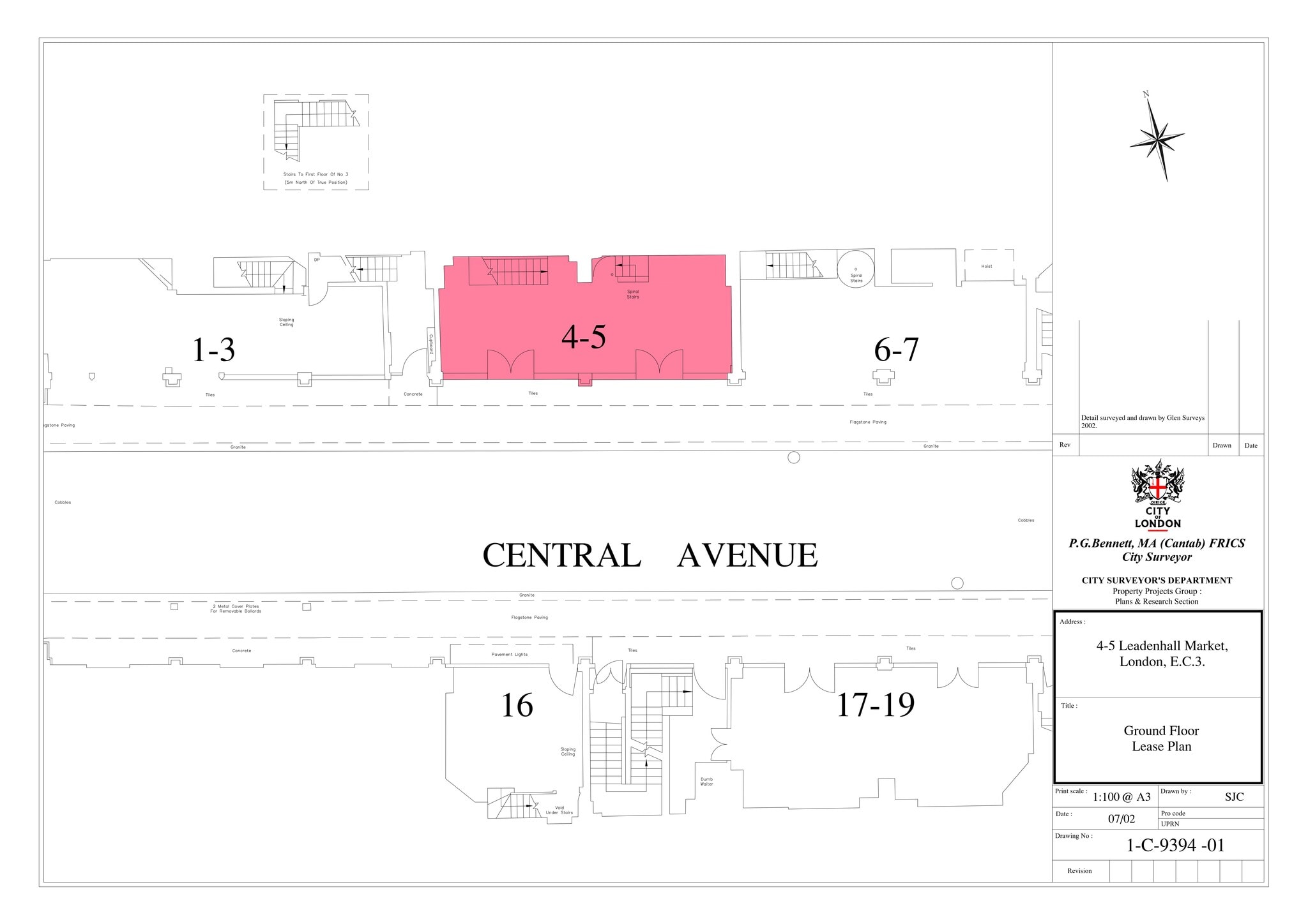 88-90 Gracechurch St, Londres à louer Plan de site– Image 1 sur 2