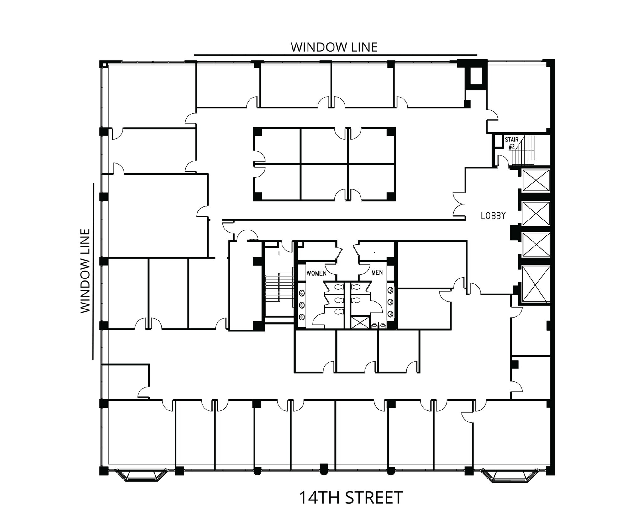 717 14th St NW, Washington, DC à louer Plan d’étage– Image 1 sur 1