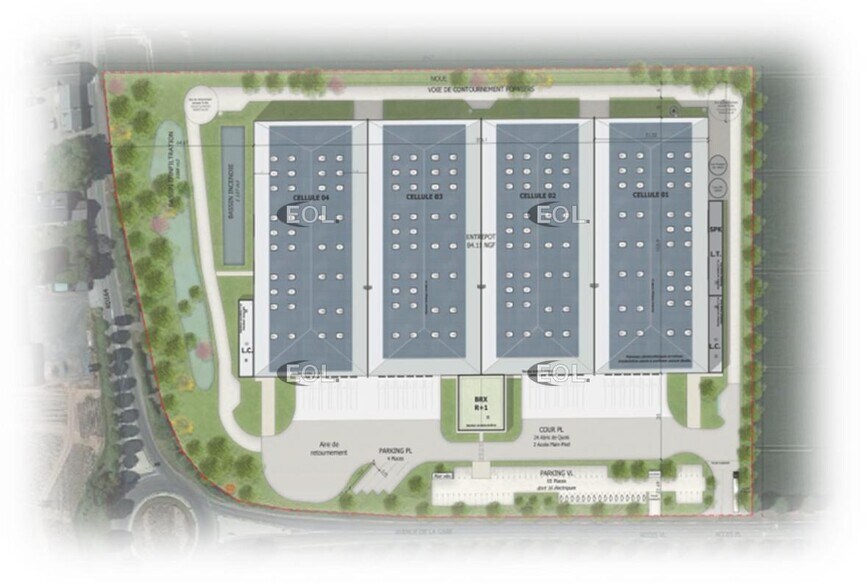 Industriel/Logistique dans Hypercourt à vendre - Plan de site – Image 2 sur 2