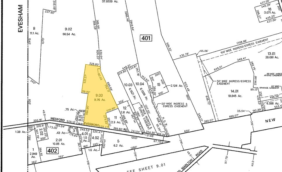 110-130 Miller Rd, Medford, NJ à vendre - Plan cadastral – Image 3 sur 8