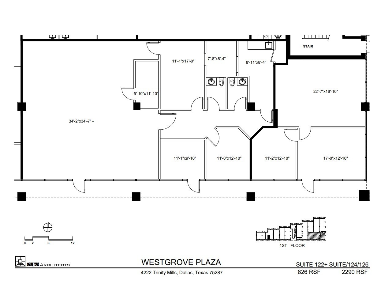 4222 Trinity Mills Rd, Dallas, TX à louer Plan d’étage– Image 1 sur 1