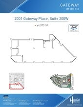2033 Gateway Pl, San Jose, CA à louer Plan d’étage– Image 1 sur 1