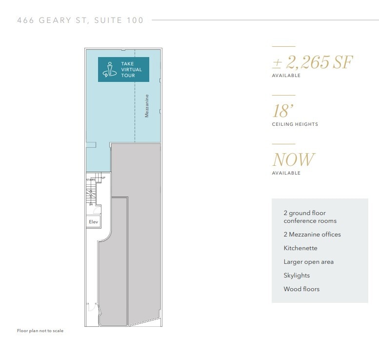 456-466 Geary St, San Francisco, CA à louer Plan d’étage– Image 1 sur 1