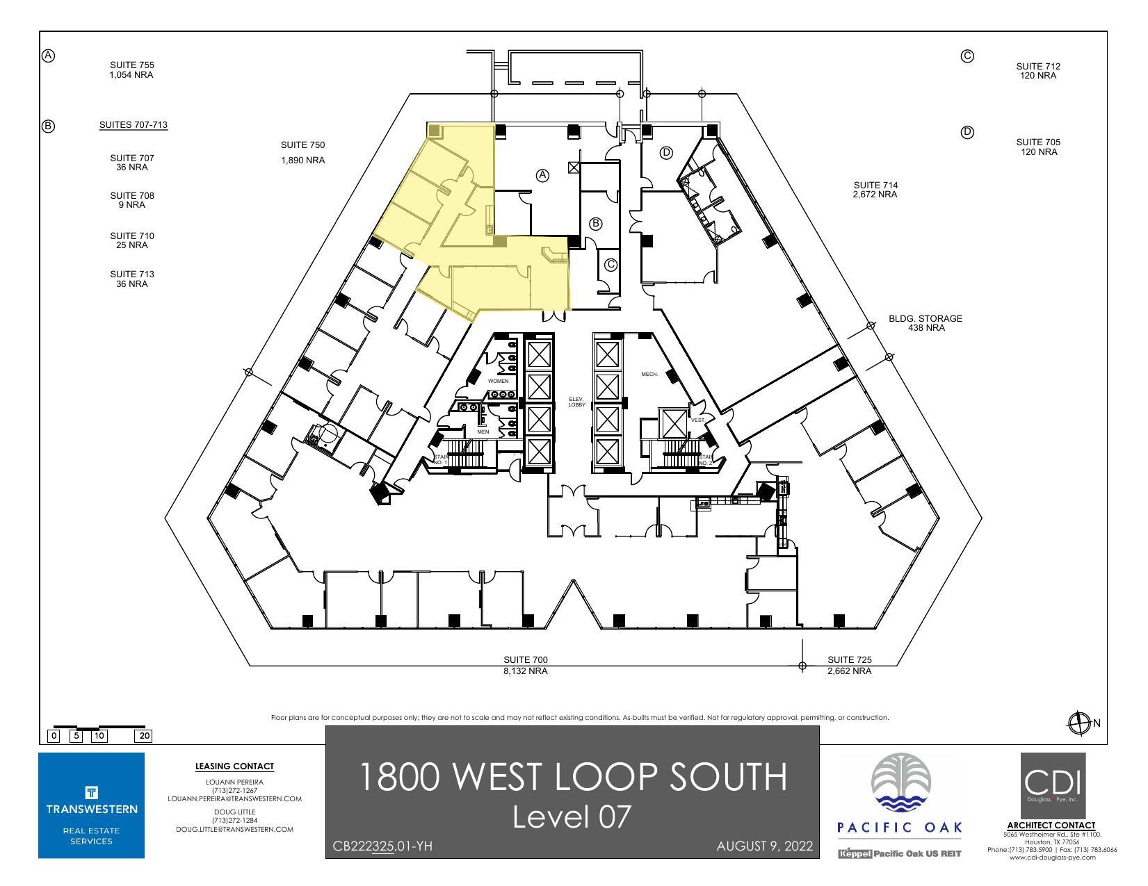 1800 West Loop S, Houston, TX à louer Plan d’étage– Image 1 sur 1