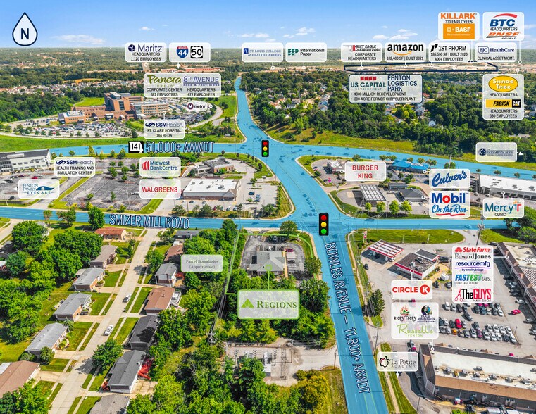 999 Bowles Ave, Fenton, MO à vendre - Aérien – Image 2 sur 3