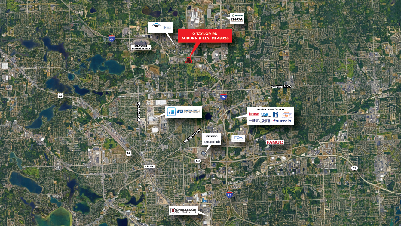 0 Taylor Rd, Auburn Hills, MI à vendre Aérien– Image 1 sur 3