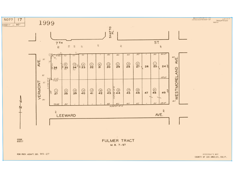 3028 W. 7th, Los Angeles, CA à vendre - Plan cadastral – Image 3 sur 3