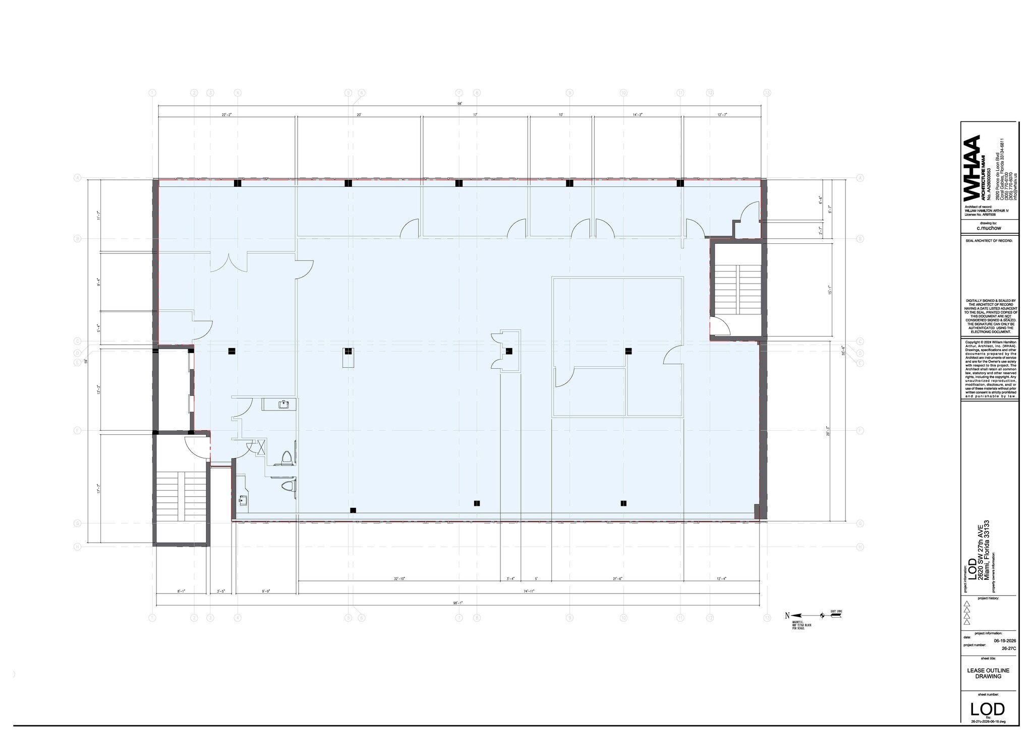 2620 SW 27th Ave, Miami, FL à louer Plan d’étage– Image 1 sur 2