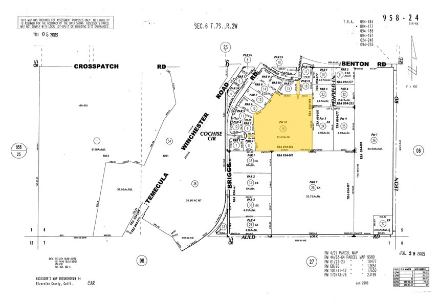30590 Cochise Cir, Murrieta, CA à louer - Plan cadastral – Image 2 sur 20