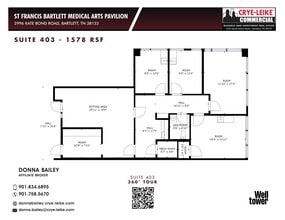 2996 Kate Bond Rd, Bartlett, TN à louer Plan d’étage– Image 1 sur 1