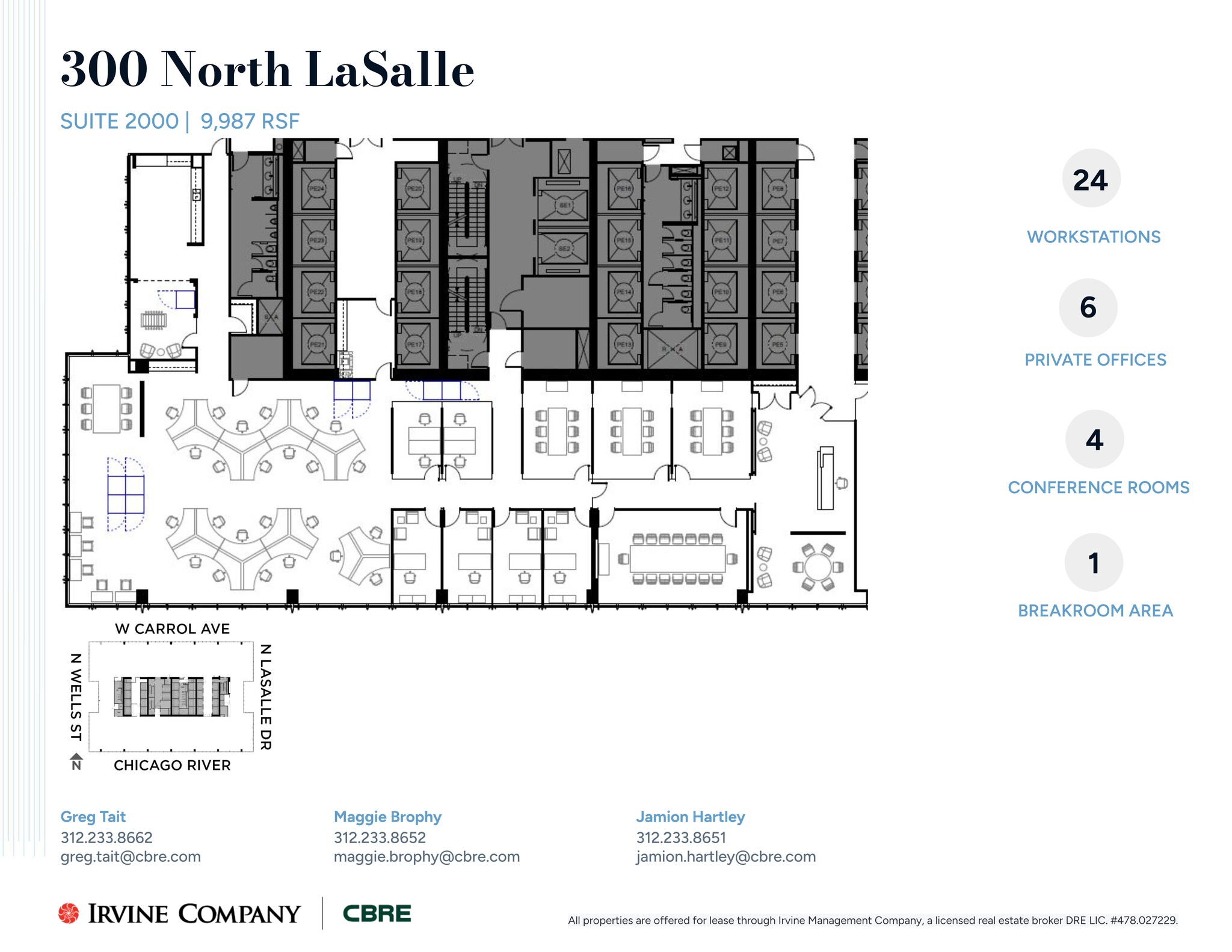 300 N LaSalle St, Chicago, IL à louer Plan de site– Image 1 sur 1