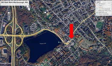 286 W Main St, Marlborough, MA - Vue aérienne vue de carte