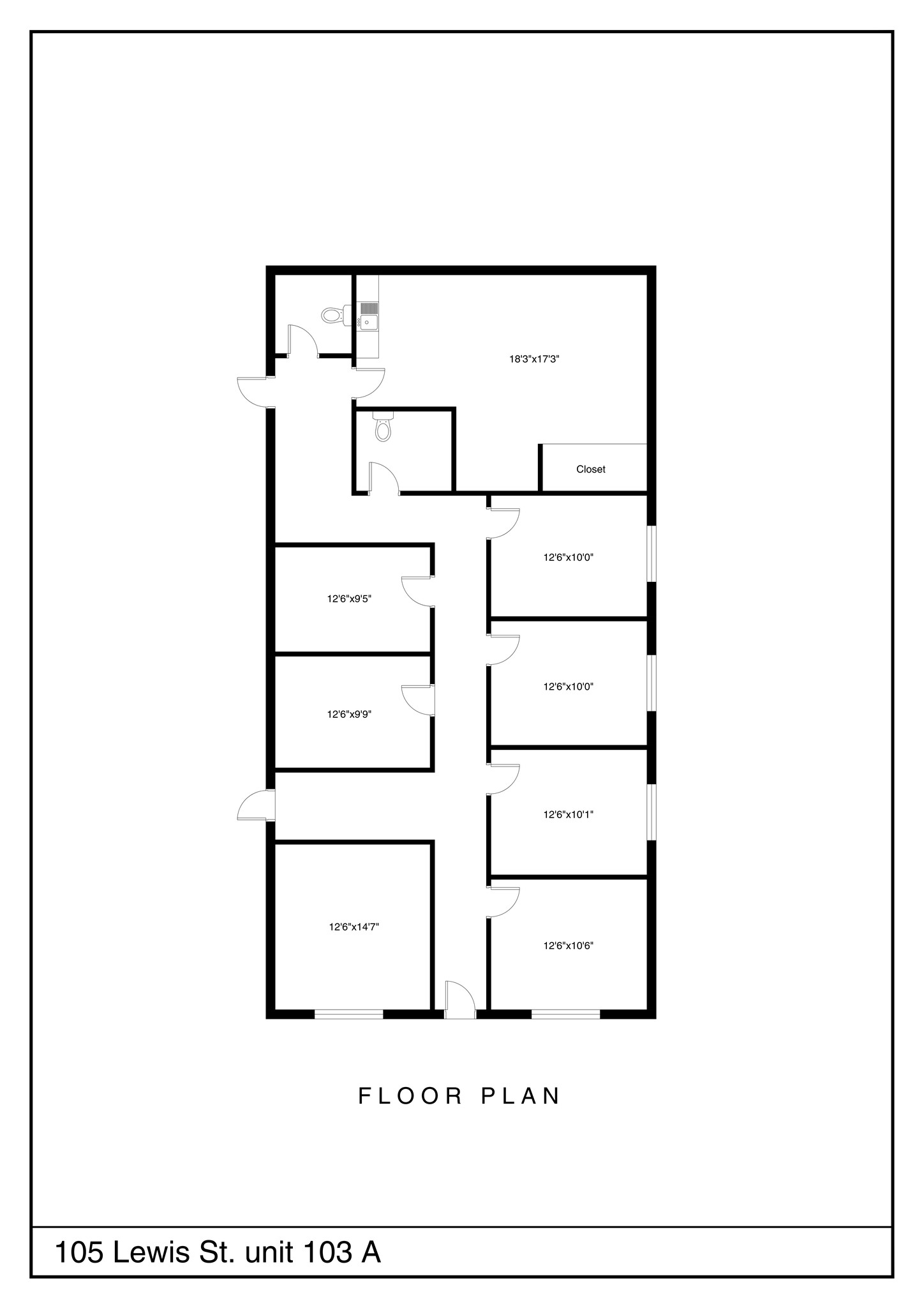 103-107 Lewis St, Fort Walton Beach, FL à louer Plan de site– Image 1 sur 24