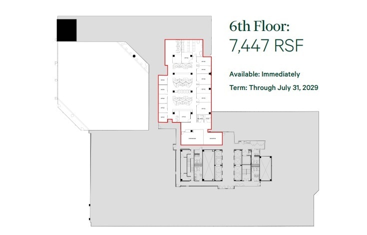 1825 I St NW, Washington, DC à louer Plan d’étage– Image 1 sur 4