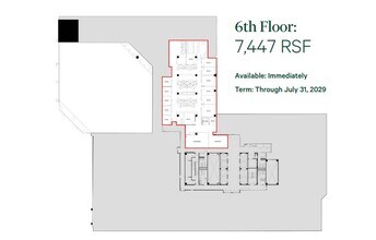 1825 I St NW, Washington, DC à louer Plan d’étage– Image 1 sur 4