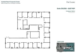 5800 Armada Dr, Carlsbad, CA à louer Plan d’étage– Image 2 sur 2