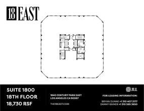 1840 Century Park E, Los Angeles, CA à louer Plan d’étage– Image 1 sur 1