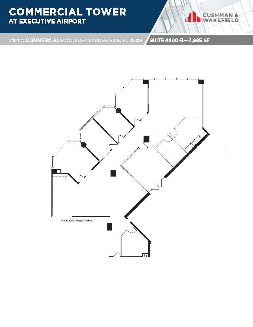 2101 W Commercial Blvd, Fort Lauderdale, FL à louer Plan d’étage– Image 1 sur 1
