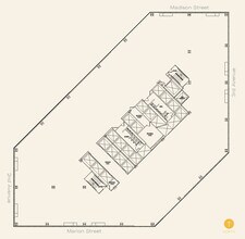 999 3rd Ave, Seattle, WA à louer Plan d’étage– Image 1 sur 1