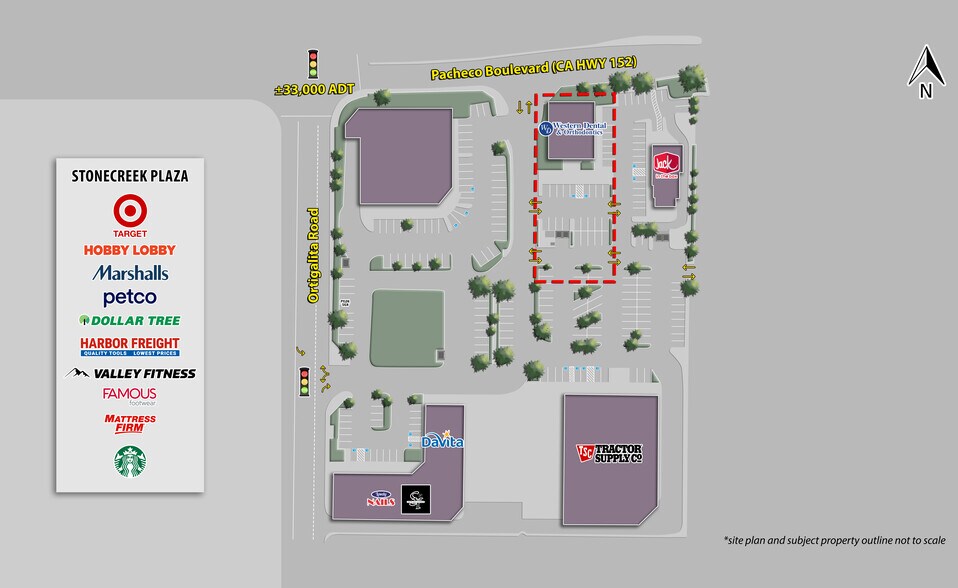 1153 W Pacheco Blvd, Los Banos, CA à vendre - Plan de site – Image 3 sur 6