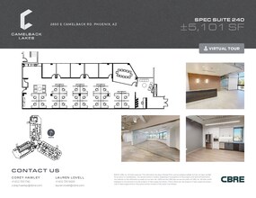 2850 E Camelback Rd, Phoenix, AZ à louer Plan d’étage– Image 2 sur 2