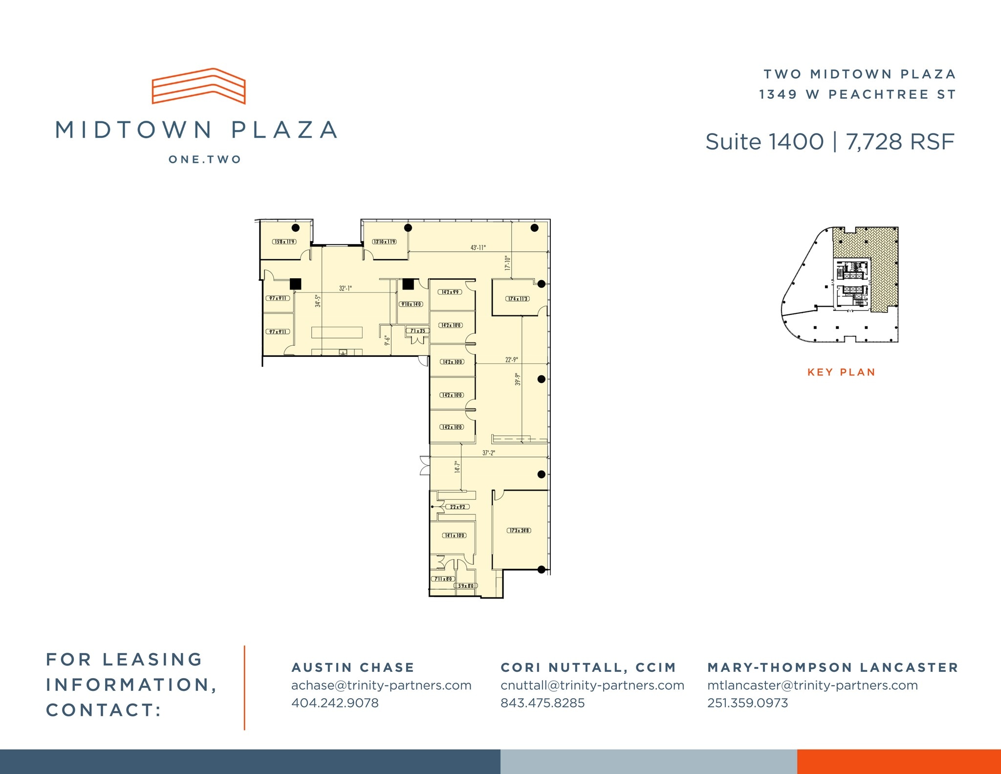 1360 Peachtree St NE, Atlanta, GA à louer Plan de site– Image 1 sur 1