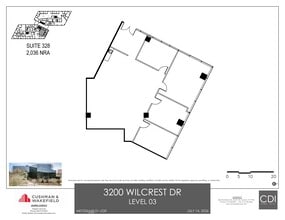 3200 Wilcrest Dr, Houston, TX à louer Plan d’étage– Image 1 sur 1