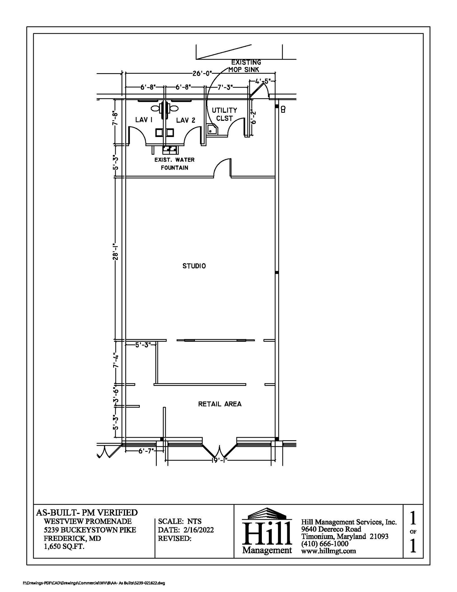 5201-5285 Buckeystown Pike, Frederick, MD à louer Plan d’étage– Image 1 sur 1