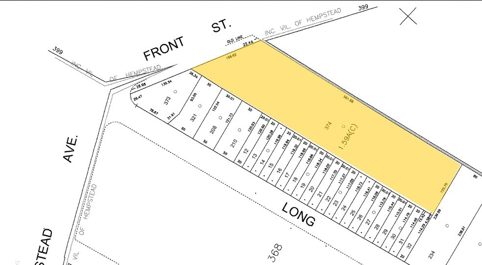 14 Front St, Hempstead, NY à louer - Plan cadastral – Image 2 sur 7