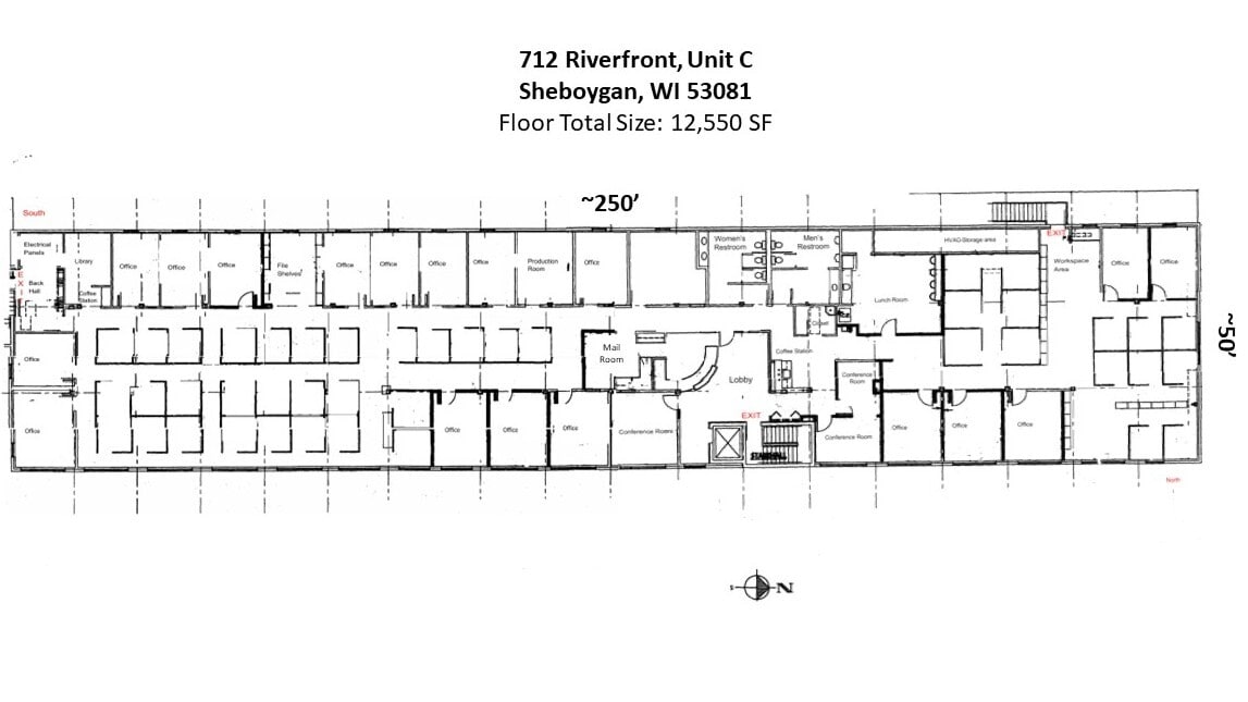 712 Riverfront Dr, Sheboygan, WI à louer Plan d’étage– Image 1 sur 17