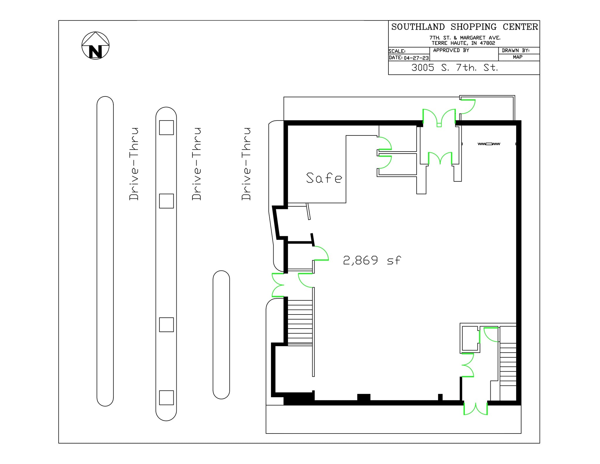 3000 S 7th St, Terre Haute, IN à louer Plan de site– Image 1 sur 1