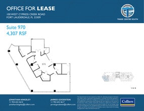 100 W Cypress Creek Rd, Fort Lauderdale, FL à louer Plan d’étage– Image 1 sur 1