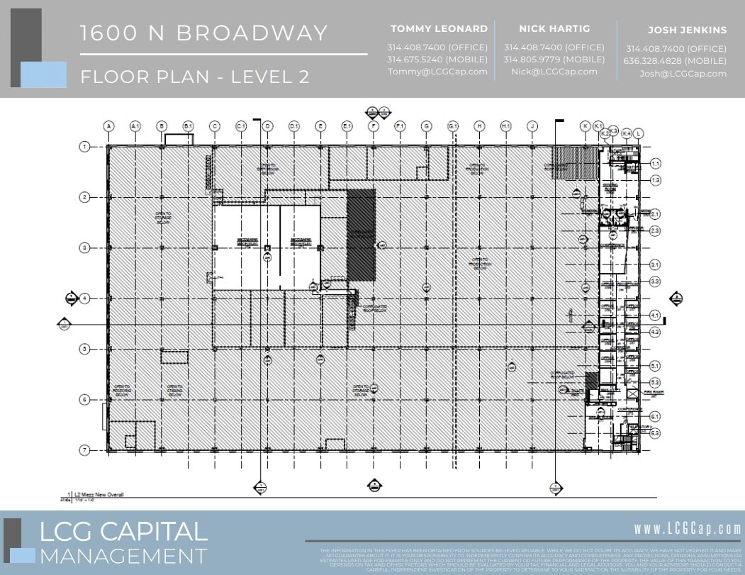 1600 N Broadway, Saint Louis, MO à louer Plan d’étage– Image 1 sur 1