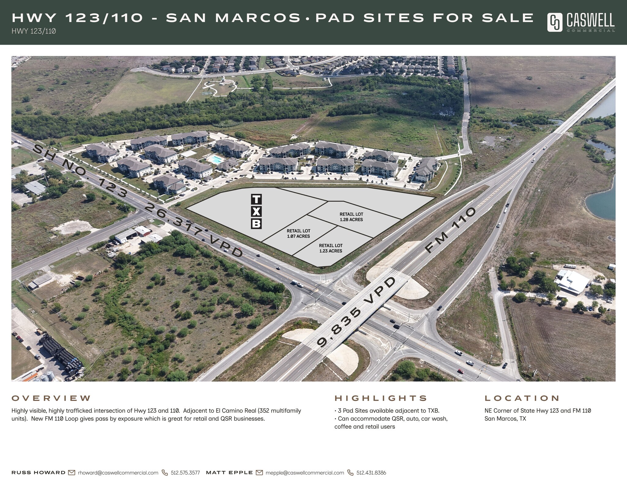 SH 123, San Marcos, TX à vendre Photo principale– Image 1 sur 2