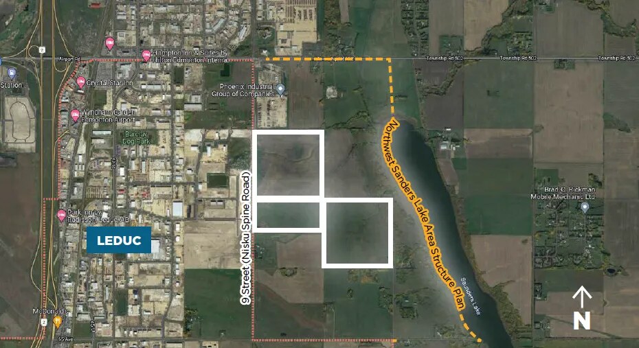 Township Road 502 @ Range Rd 250, Leduc, AB à vendre - Aérien – Image 1 sur 1